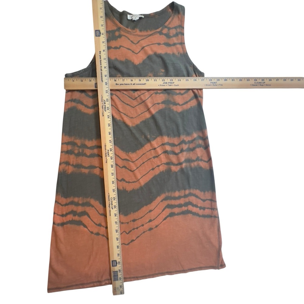 Loveriche T-Shirt Dress Green Orange Tie Die Size Large‎ A-Line Stretch Casual - Picture 4 of 7